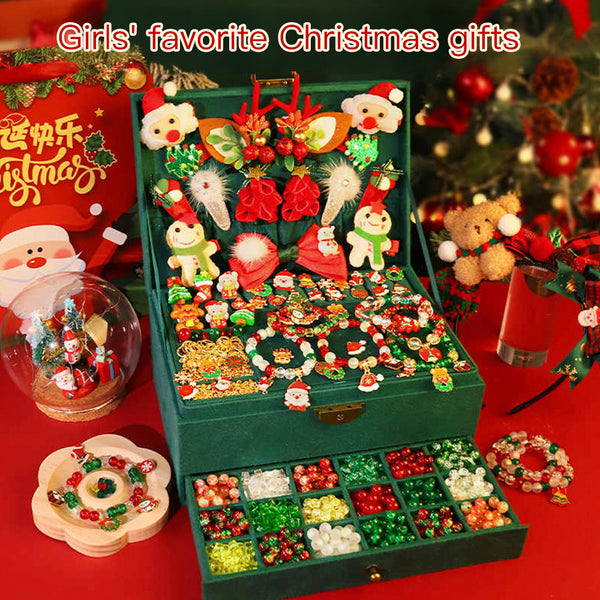 Christmas Beaded Gift Box